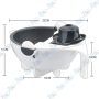 🥣 Coupe-Légumes Multifonction 7 en 1 avec Bol et Lames Inox