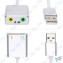 🔊 Carte Son USB Externe 7.1 HD Audio USB 2.0 en Aluminium – Adaptateur Casque & Microphone pour PC et Laptop