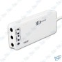 🔊 Hub USB Type-C avec Carte Son Externe 7.1 HD Audio – Adaptateur 3 Ports USB + Micro & Casque