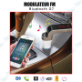 🚗 Transmetteur FM Bluetooth voiture CARG7 – Chargeur USB + kit mains libres + lecteur MP3