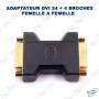 🔌Adaptateur DVI-I 24+4 Femelle vers Femelle – Coupleur DVI Dual Link Haute Qualité