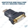 🔌Adaptateur HDMI Mâle vers DVI-I 24+4 Femelle – Convertisseur Vidéo Haute Qualité pour Écran et Projecteur