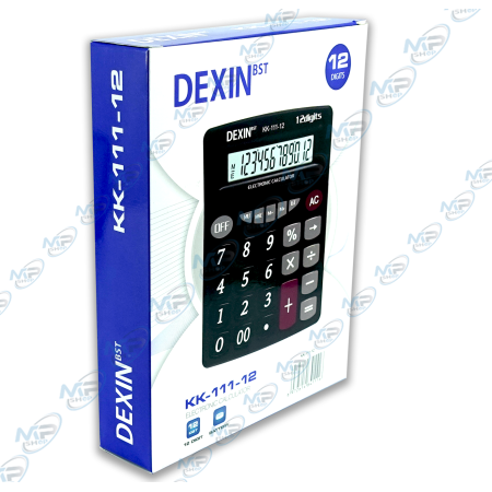 🧮 Calculatrice Électronique DEXIN BST KK-111-12 12 Chiffres – Bureau, École et Commerce