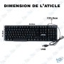 ⌨️ Clavier Filaire Gamer Jedel K500+ RGB Arabe & Français USB – Clavier Rétroéclairé Multicolore