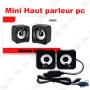 🔊 Mini Haut-Parleurs PC USB JQ006 – Enceintes Stéréo Compactes avec Jack 3.5 mm pour Ordinateur Portable, Bureau & Laptop