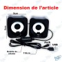 🔊 Mini Haut-Parleurs PC USB JQ006 – Enceintes Stéréo Compactes avec Jack 3.5 mm pour Ordinateur Portable, Bureau & Laptop