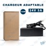 🔌 Chargeur Adaptable 24V 5A 120W – Adaptateur Secteur Universel pour Écran, Moniteur LCD, LED, CCTV, Routeur et Équipements Élec