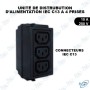 🔌 Unité de Distribution d'Alimentation IEC C13 – Bloc PDU 1 Entrée C14 vers 4 Sorties C13 – 10A 250V pour Baie Réseau, Serveur &