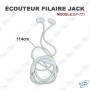 🎧 Écouteurs Filaire Jack TREQA EP-721 – Son Extra Bass avec Prise Jack 3,5 mm