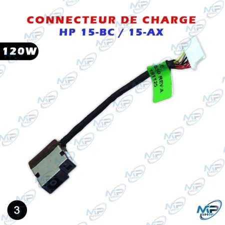 🔌 Connecteur de Charge DC Jack HP 15-BC / 15-AX 120W – Prise d'Alimentation pour PC Portable