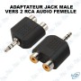 copy of Adaptateur jack male vers 2jack femelle