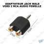 copy of Adaptateur jack male vers 2jack femelle