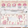 🖱️ Tapis de Souris XXL Antidérapant – Grand Tapis de Bureau Gaming & Bureau avec Bords Cousus Premium
