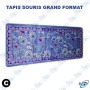 🖱️ Tapis de Souris XXL Mauve Bloom – Grand Desk Mat Antidérapant avec Motif Floral Élégant