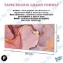 🖱️ Tapis de Souris XXL Marbre Violet – Grand Desk Mat Antidérapant pour Bureau, Gaming & Télétravail