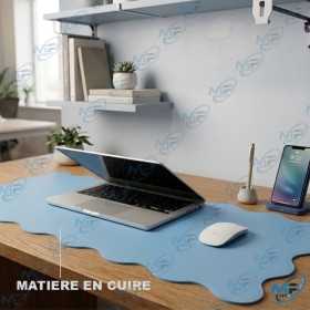 🖱️ 🖱️ Grand Tapis de Bureau en Cuir PU Antidérapant – Sous-main XXL pour Ordinateur, Clavier et Souris –