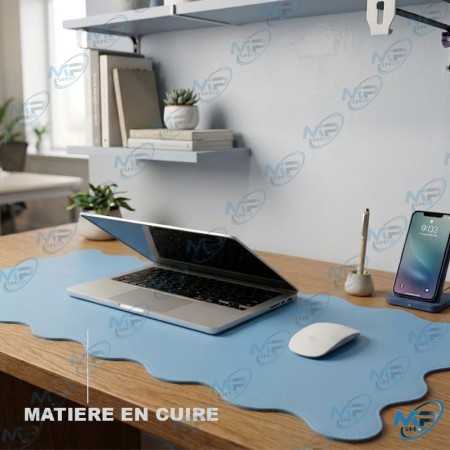 🖱️ 🖱️ Grand Tapis de Bureau en Cuir PU Antidérapant – Sous-main XXL pour Ordinateur, Clavier et Souris –