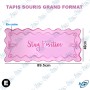 🖱️ Grand Tapis de Bureau XXL "Stay Positive" Rose – Sous-main Antidérapant pour Clavier, Souris et Gaming