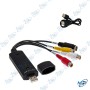 🎞️ Convertisseur Vidéo EasyCAP USB 2.0 vers RCA & S-Video – Adaptateur d'Acquisition Audio/Vidéo avec Logiciel DVR