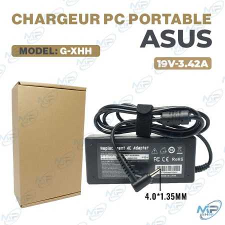 🔌Chargeur PC Portable ASUS 19V 3.42A - Alimentation de Rechange Sécurisée