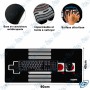 🖱️ Tapis de Souris XXL Gaming NES Rétro – Grand Format Antidérapant – Surface Haute Précision