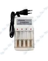⚡ Chargeur de Piles AA / AAA 4 Slots Singway SW-W32 – Chargeur Ni-CD & Ni-MH avec Indicateurs LED