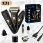 ✂️ Tondeuse Électrique 3 en 1 DALING Rechargeable – Rasoir, Tondeuse de Précision & Coupe-Nez/Oreilles pour Homme