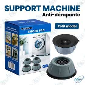 🧺 Support Anti-Vibration pour Machine à Laver – Patins Antidérapants et Anti-Choc (Lot de 4) – Petit Modèle