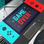 🖱️ Grand Tapis de Souris Gamer XXL "Game Over" – Tapis de Bureau Antidérapant pour Gaming et Bureau