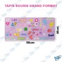 🖱️ Tapis de Souris XXL Kawaii 90 × 40 cm – Grand Desk Mat Antidérapant Rose pour Gaming et Bureau