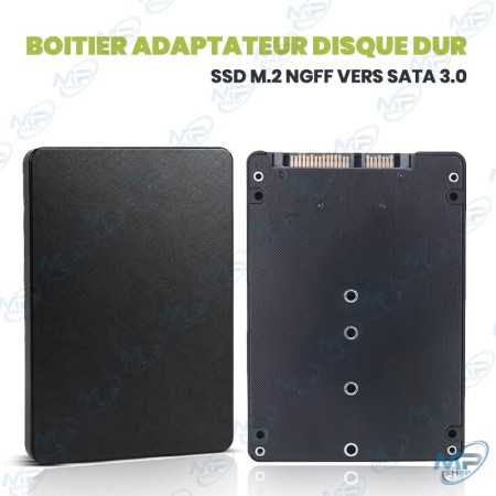 💾 Boîtier Adaptateur SSD M.2 NGFF vers SATA 3.0 – Convertisseur SSD M.2 2230/2242/2260/2280 vers SATA