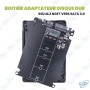💾 Boîtier Adaptateur SSD M.2 NGFF vers SATA 3.0 – Convertisseur SSD M.2 2230/2242/2260/2280 vers SATA