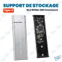 💾 Boîtier Externe SSD M.2 NVMe USB Type-C 3.1 – Support de Stockage Haute Vitesse en Aluminium