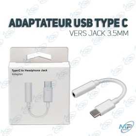 🎧 Adaptateur USB Type-C vers Jack 3.5 mm – Convertisseur Audio Universel pour Smartphones et Tablettes