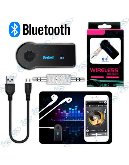 📶 Récepteur Bluetooth 5.0 Jack 3.5 mm Sans Fil – Adaptateur Audio AUX Universel pour Voiture, Autoradio, Casque et Enceinte