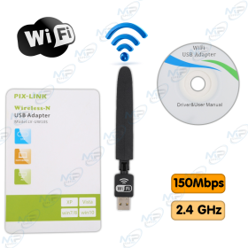 💻 Adaptateur USB WiFi 150 Mbps PIX-LINK LV-UW10S – Clé WiFi USB 2.4 GHz avec Antenne Haute Performance pour PC & Ordinateur Port
