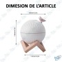 🌫️ Humidificateur d’Air LED Lark – Diffuseur de Brume Maison USB Design Moderne