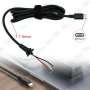 🔌 Câble d'Alimentation USB Type-C 1,7 m pour Chargeur PC Portable – Connecteur 2 Fils – Remplacement Universel