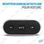 💻 Récepteur Audio Bluetooth USB pour Voiture – Kit Mains Libres AUX 3,5 mm – Streaming Musique & Appels Sans Fil