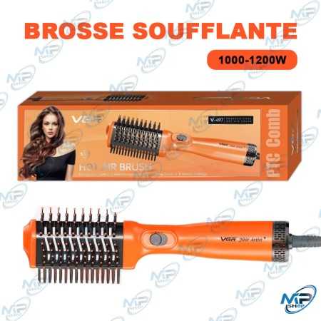 💇‍♀️ Brosse Soufflante Professionnelle VGR V-497 1000-1200W – Brosse Chauffante 5-en-1 pour Sécher, Lisser et Donner du Volume