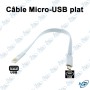 🔋 Câble Micro-USB Plat USB-A vers Micro-USB – Câble de Charge et Synchronisation Rapide pour Smartphones, Tablettes et Appareils