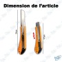 ✂️ Cutter Professionnel Rétractable DINGQI – Couteau de Précision avec Lame Sécable et Verrouillage Sécurisé