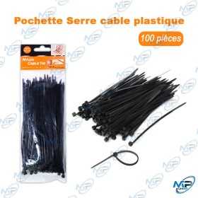 copy of PACK DE 80 SERRE CABLE BLANC - 2.5/100MM