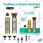 ✂️ Tondeuse à Cheveux DALING DL-1620 3 en 1 Rechargeable – Tondeuse, Rasoir & Tondeuse de Précision avec Lames T en Acier