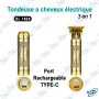 ✂️ Tondeuse à Cheveux DALING DL-1620 3 en 1 Rechargeable – Tondeuse, Rasoir & Tondeuse de Précision avec Lames T en Acier
