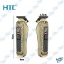 ✂️ Tondeuse Professionnelle HTC AT-639 Rechargeable – Lame en T Haute Précision, Écran LED, 5 Sabots de Coupe