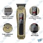 ✂️ Tondeuse Professionnelle HTC AT-639 Rechargeable – Lame en T Haute Précision, Écran LED, 5 Sabots de Coupe