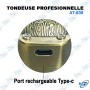 ✂️ Tondeuse Professionnelle HTC AT-639 Rechargeable – Lame en T Haute Précision, Écran LED, 5 Sabots de Coupe