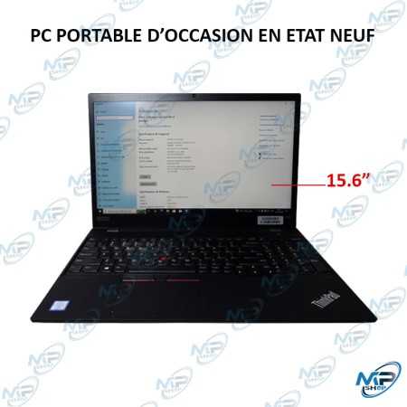 💻 PC Portable Lenovo ThinkPad T580 15,6" d'Occasion – Intel Core i5, SSD, Windows 10 Pro – État Neuf