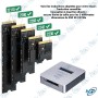 🛠️ Boîtier Externe M.2 SSD NVMe & SATA USB 3.1 avec Lecteur de Cartes SD – Compatible M-Key / B+M Key